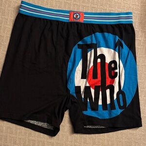 The WHO, Band,Black and Blue Men's Boxer Briefs, XL